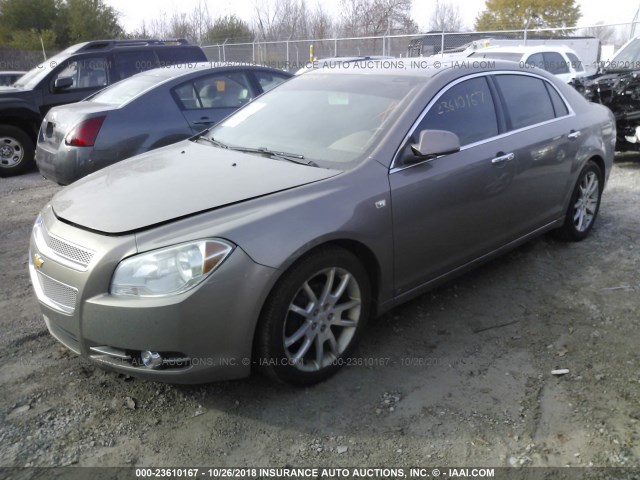 1G1ZK57738F214385 - 2008 CHEVROLET MALIBU LTZ 棕色 照片 2