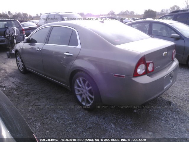 1G1ZK57738F214385 - 2008 CHEVROLET MALIBU LTZ 棕色 照片 3