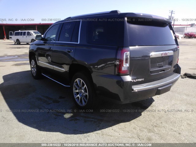 1GKS1CKJ1JR225235 - 2018 GMC YUKON DENALI GRAY photo 3