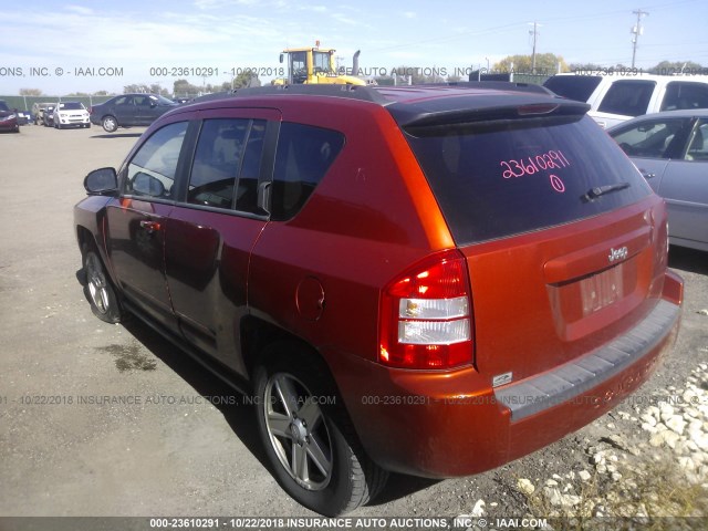 1J4NT4FB3AD549242 - 2010 JEEP COMPASS SPORT ORANGE photo 3