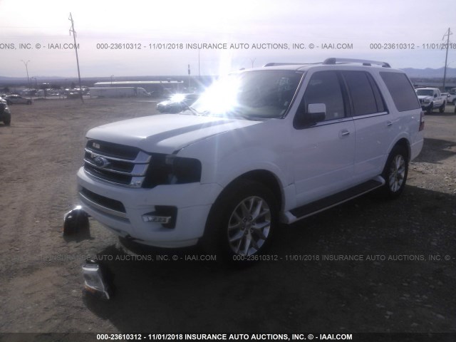 1FMJU2AT7HEA62390 - 2017 FORD EXPEDITION LIMITED WHITE photo 2