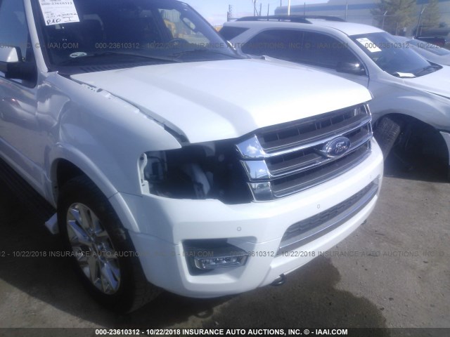 1FMJU2AT7HEA62390 - 2017 FORD EXPEDITION LIMITED WHITE photo 6