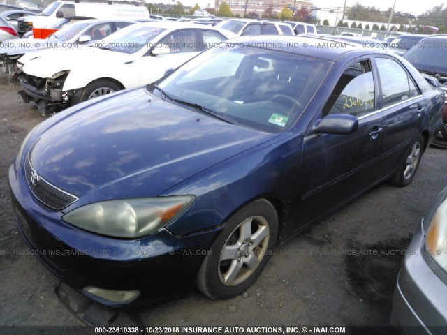 4T1BE32K34U279934 - 2004 TOYOTA CAMRY LE/XLE/SE BLUE photo 2