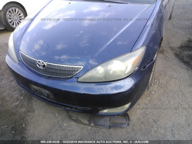 4T1BE32K34U279934 - 2004 TOYOTA CAMRY LE/XLE/SE BLUE photo 6