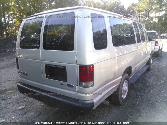 1FBSS3BL3CDB10182 - 2012 FORD ECONOLINE E350 SUPER DUTY WAGON SILVER photo 4