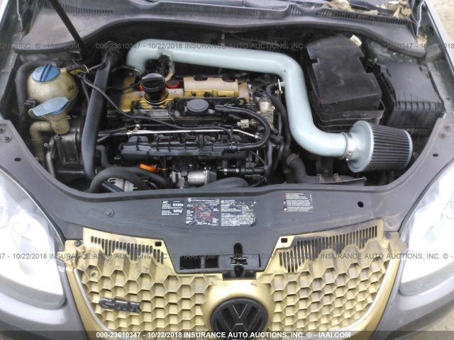 WVWGV71K27W223303 - 2007 VOLKSWAGEN NEW GTI GRAY photo 10