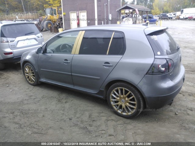 WVWGV71K27W223303 - 2007 VOLKSWAGEN NEW GTI GRAY photo 3