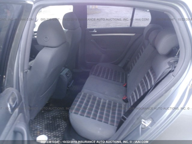 WVWGV71K27W223303 - 2007 VOLKSWAGEN NEW GTI GRAY photo 8