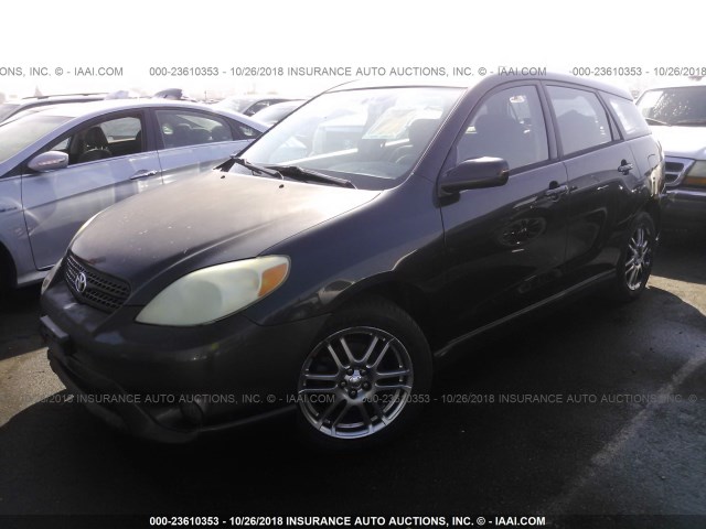 2T1KY32E95C496487 - 2005 TOYOTA COROLLA MATRIX XRS BLACK photo 2