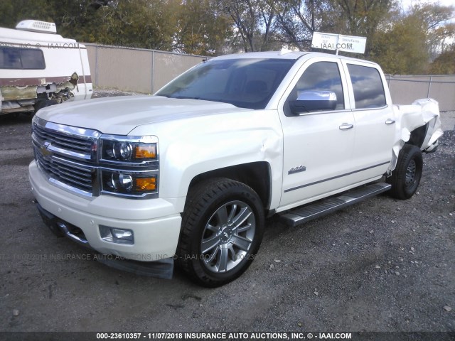 3GCPCTEC9FG377764 - 2015 CHEVROLET SILVERADO C1500 HIGH COUNTRY WHITE photo 2