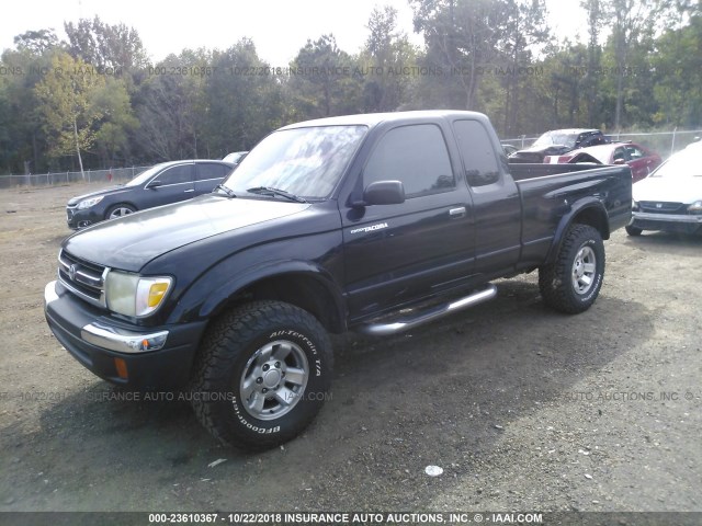 4TASM92N9XZ486349 - 1999 TOYOTA TACOMA XTRACAB PRERUNNER BLACK photo 2