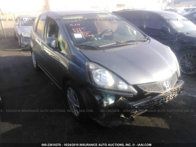 JHMGE8H31DC075807 - 2013 HONDA FIT GRAY photo 1