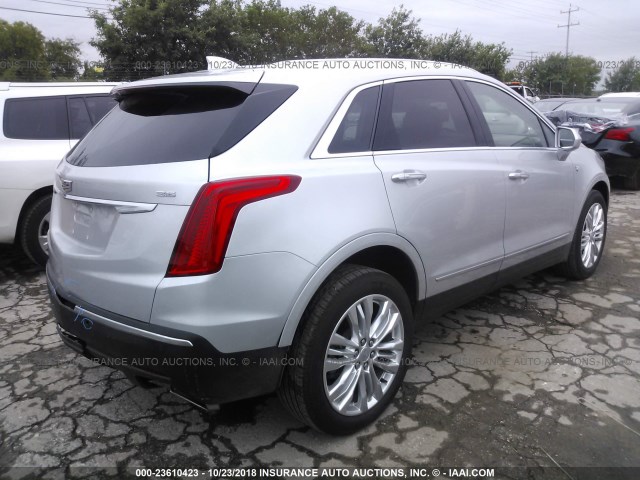 1GYKNERS4KZ121120 - 2019 CADILLAC XT5 PREMIUM LUXURY SILVER photo 4