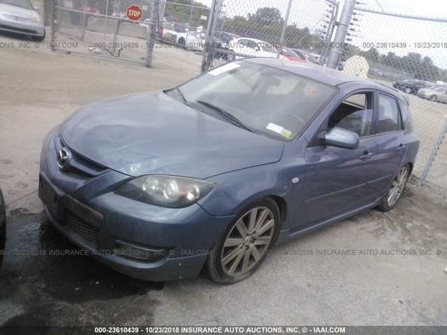 JM1BK34M071694887 - 2007 MAZDA SPEED 3 BLUE photo 2