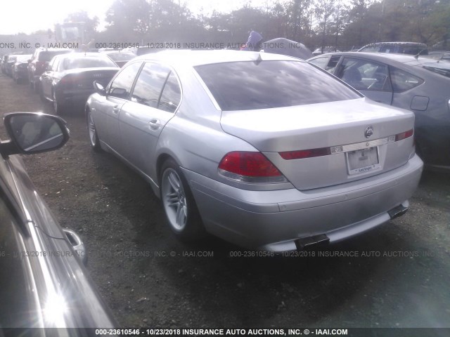 WBAGN83443DK10608 - 2003 BMW 760 LI GRAY photo 3