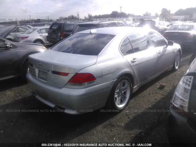 WBAGN83443DK10608 - 2003 BMW 760 LI GRAY photo 4