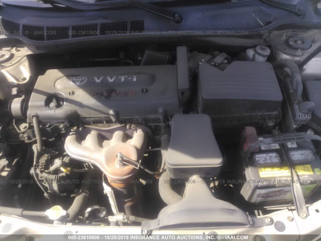 4T4BE46K09R069496 - 2009 TOYOTA CAMRY SE/LE/XLE ოქროსფერი ფოტო 10