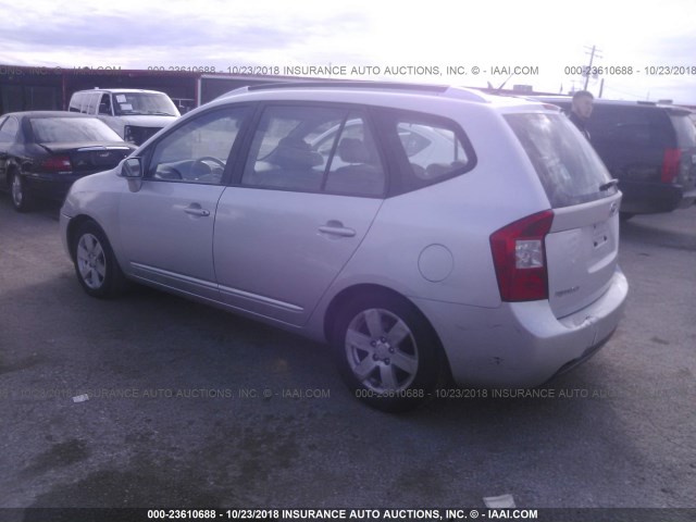 KNAFG526377120975 - 2007 KIA RONDO LX/EX SILVER photo 3