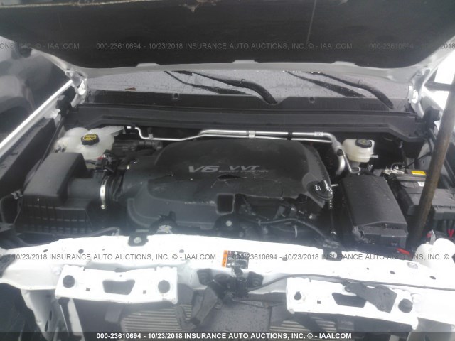 1GCGSCEN3K1114442 - 2019 CHEVROLET COLORADO LT WHITE photo 10