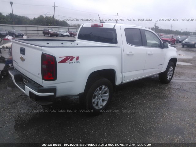 1GCGSCEN3K1114442 - 2019 CHEVROLET COLORADO LT WHITE photo 4