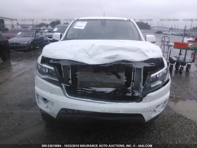 1GCGSCEN3K1114442 - 2019 CHEVROLET COLORADO LT WHITE photo 6