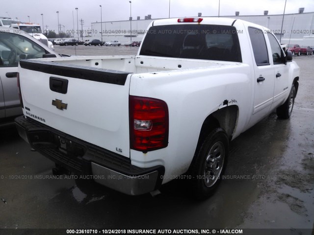 3GCRCREA5AG211017 - 2010 CHEVROLET SILVERADO C1500  LS WHITE photo 4