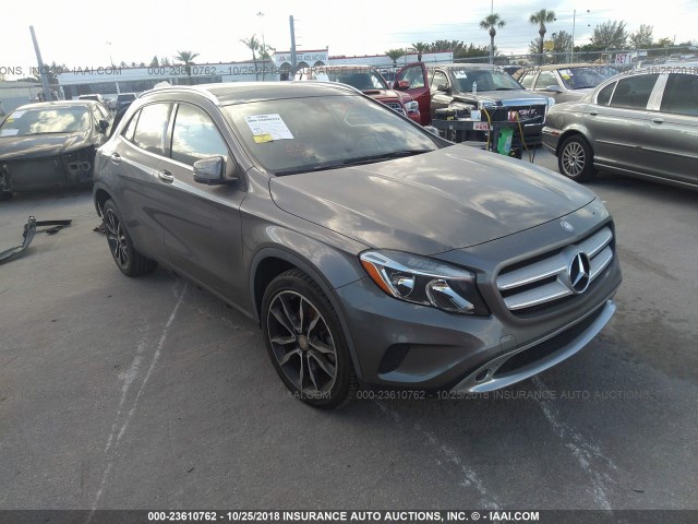 WDCTG4EB6GJ190606 - 2016 MERCEDES-BENZ GLA 250 GRAY photo 1