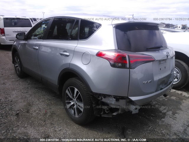 2T3RFREV6JW748974 - 2018 TOYOTA RAV4 ADVENTURE/XLE SILVER photo 3