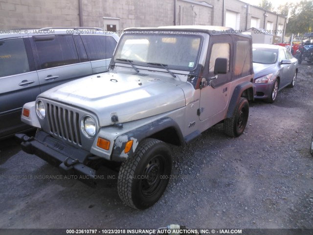 1J4FA29P32P701414 - 2002 JEEP WRANGLER / TJ SE GRAY photo 2