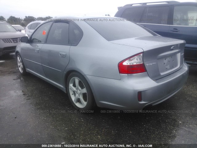 4S3BL616987210685 - 2008 SUBARU LEGACY 2.5I GRAY photo 3