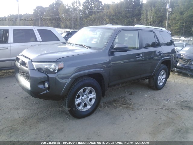 JTEBU5JR6G5342827 - 2016 TOYOTA 4RUNNER SR5 PREM/LTDL/TRAIL/TRD GRAY photo 2