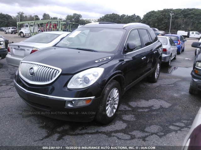 5GALRBEDXAJ105345 - 2010 BUICK ENCLAVE CXL BLACK photo 2