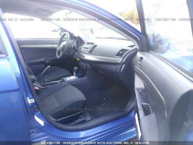 JA32U2FU7CU012726 - 2012 MITSUBISHI LANCER ES/ES SPORT BLUE photo 5