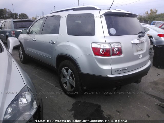 1GKEV33D09J100117 - 2009 GMC ACADIA SLT-2 SILVER photo 3