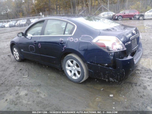 1N4CL21E77C185222 - 2007 NISSAN ALTIMA HYBRID BLUE photo 3