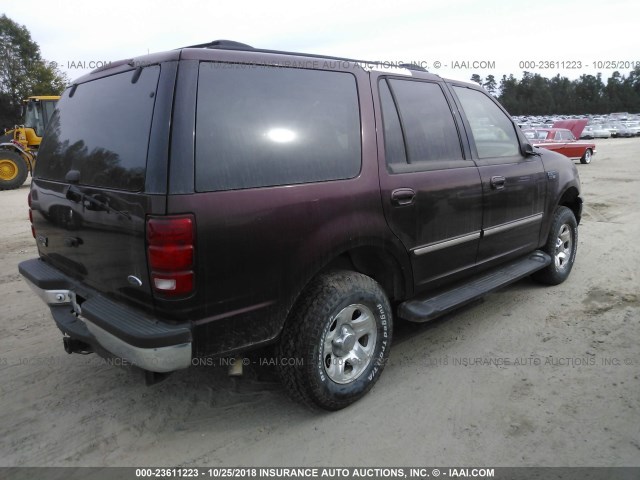 1FMPU16L1YLC41727 - 2000 FORD EXPEDITION XLT RED photo 4