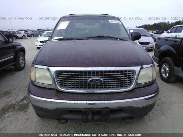 1FMPU16L1YLC41727 - 2000 FORD EXPEDITION XLT RED photo 6