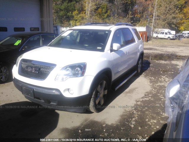 1GKEV337X7J104389 - 2007 GMC ACADIA SLT-2 WHITE photo 2