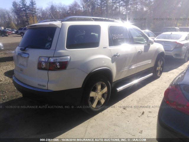 1GKEV337X7J104389 - 2007 GMC ACADIA SLT-2 WHITE photo 4