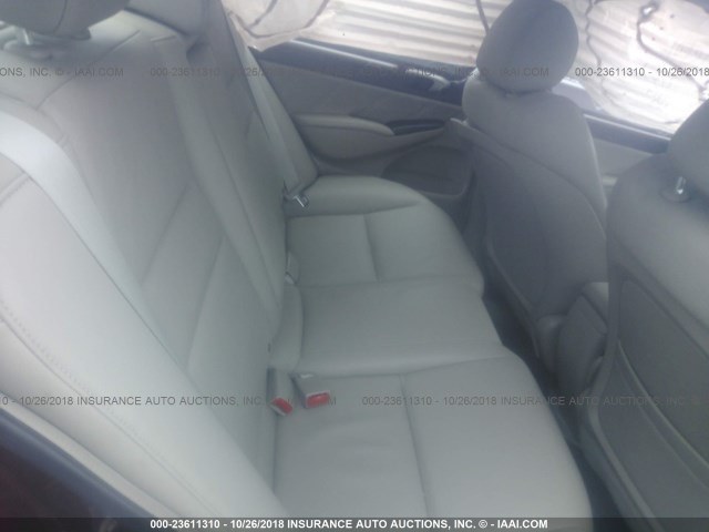 1HGFA16959L000947 - 2009 HONDA CIVIC EXL 红色 照片 8