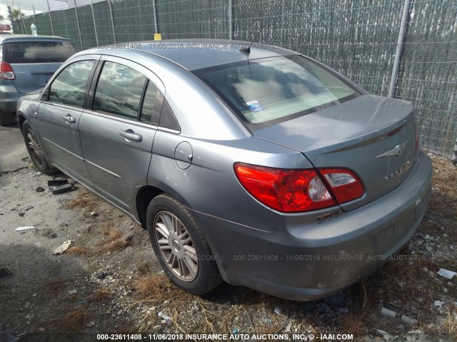 1C3LC56R38N294553 - 2008 CHRYSLER SEBRING TOURING BLUE photo 3