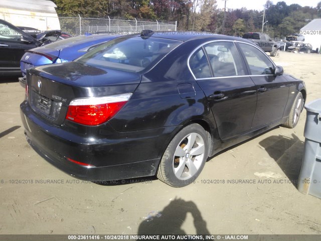 WBANV13548BZ47513 - 2008 BMW 528 XI BLACK photo 4