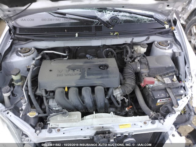 2T1KR32E57C642819 - 2007 TOYOTA COROLLA MATRIX XR SILVER photo 10