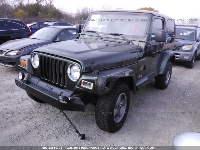 1J4FY49S5VP530598 - 1997 JEEP WRANGLER / TJ SAHARA GREEN photo 2