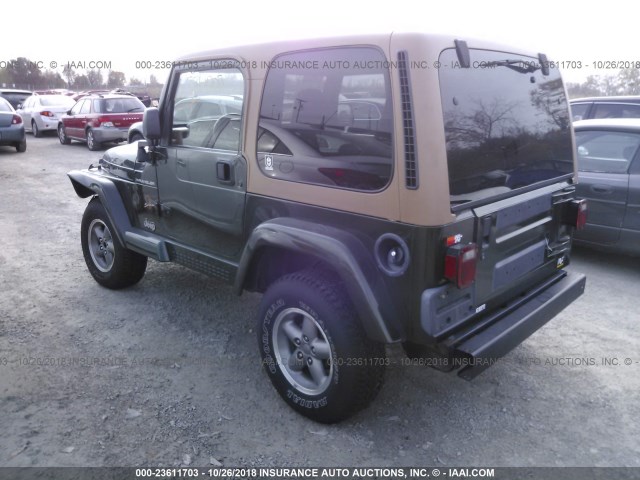 1J4FY49S5VP530598 - 1997 JEEP WRANGLER / TJ SAHARA GREEN photo 3