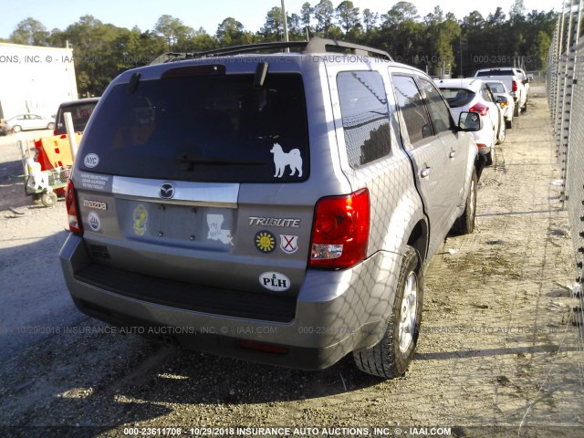 4F2CZ06108KM11580 - 2008 MAZDA TRIBUTE S BEIGE photo 4