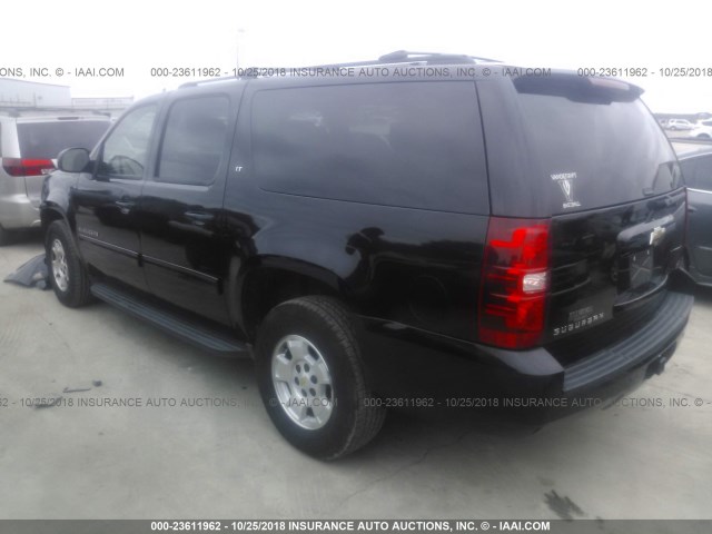 1GNSCJE00BR191567 - 2011 CHEVROLET SUBURBAN C1500 LT BLACK photo 3