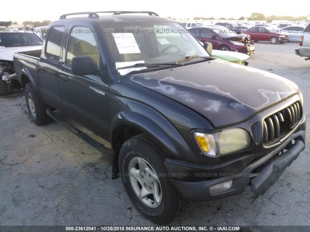 5TEGM92N24Z349196 - 2004 TOYOTA TACOMA DOUBLE CAB PRERUNNER BLACK photo 1