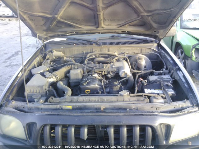 5TEGM92N24Z349196 - 2004 TOYOTA TACOMA DOUBLE CAB PRERUNNER BLACK photo 10