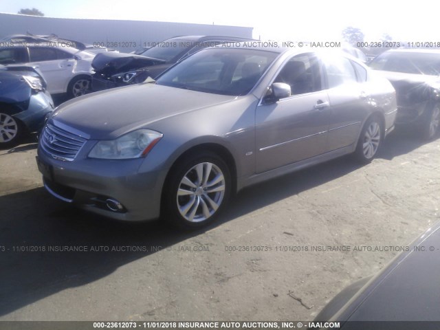 JNKAY01F28M650340 - 2008 INFINITI M35 SPORT GRAY photo 2